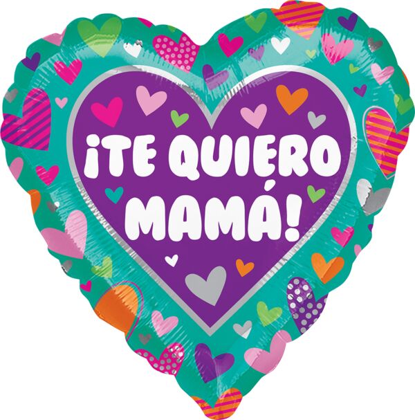 17" Te Quiero Mama Hearts - Flat 39222 - FestiUSA