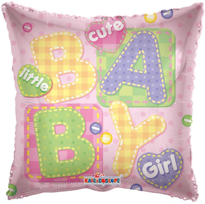 18" Baby Girl Big Letters Balloon - (Single Pack). 17772-18 - FestiUSA