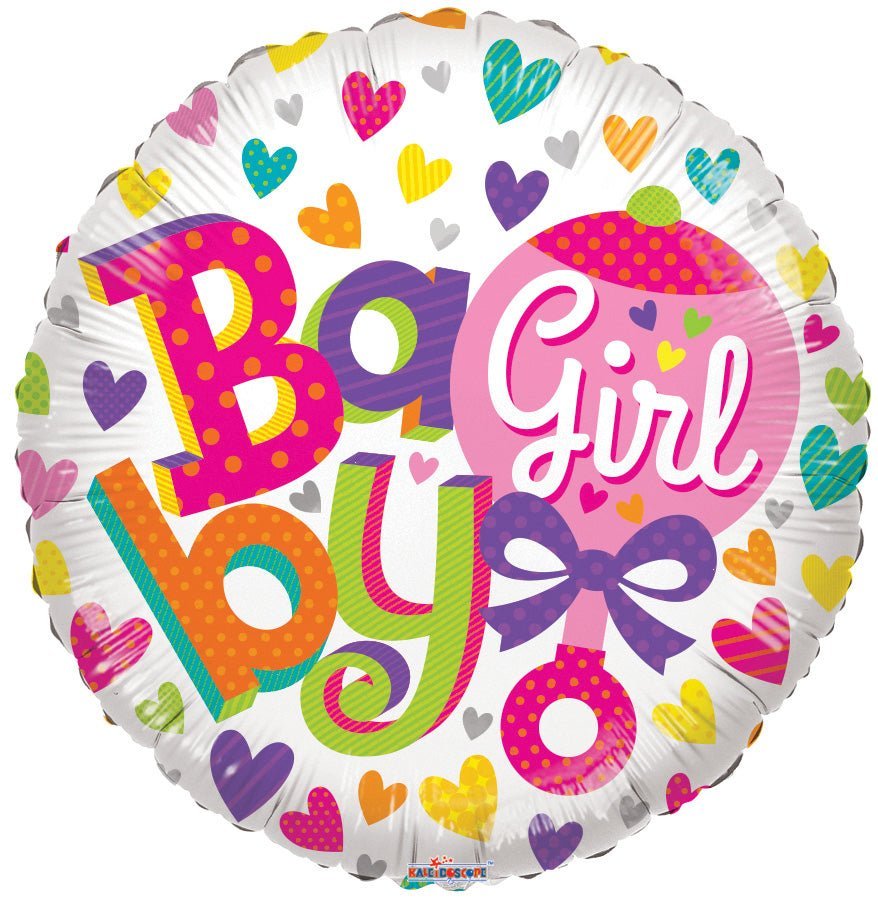 18" Baby Girl Rattle - (Flat). 15847-18 - FestiUSA