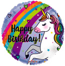 18″ Bday Unicorn & Rainbow – (Single Pack). 16035-18 - FestiUSA