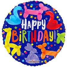 18" Birthday Animals Balloons - (Single Pack). 15450-18 - FestiUSA