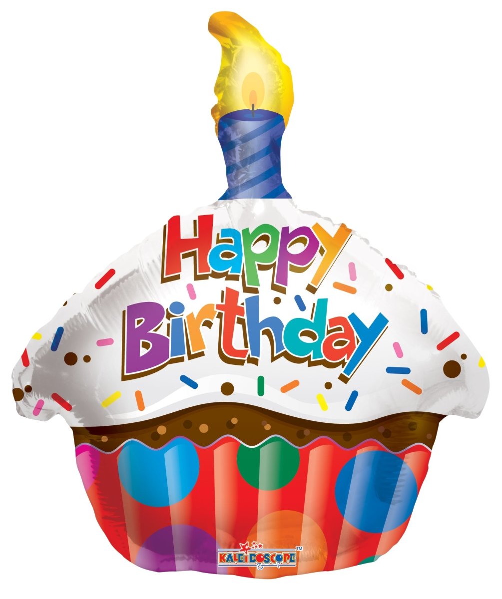 18″ Birthday Cupcake - (Single Pack). 19471-18 - FestiUSA