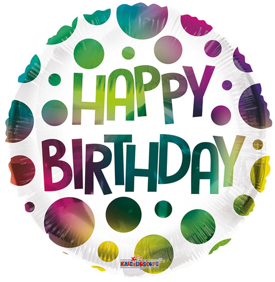 18” Birthday Dots - Single Pack. 16370-LK - FestiUSA
