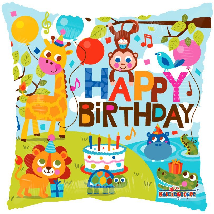 18″ Birthday In The Jungle - (Single Pack). 19713-18 - FestiUSA