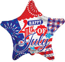 18″ BV Happy 4Th Of July Star – (Single Pack). 87031-18 - FestiUSA