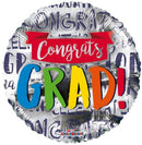 18" Congrats Grad! Banner Foil Balloon - (Single Pack). 85355-18 - FestiUSA