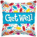 18" Get Well Bandaids Balloon - (Single Pack). 19085-18 - FestiUSA