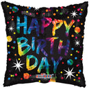 18" Happy Bday Colorful Spots Gb - (Single Pack). 16147-18 - FestiUSA