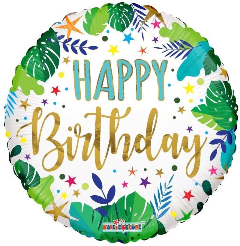 18" Happy Birthday Eco Foil Balloon - (Single Pack). 16360-18 - FestiUSA