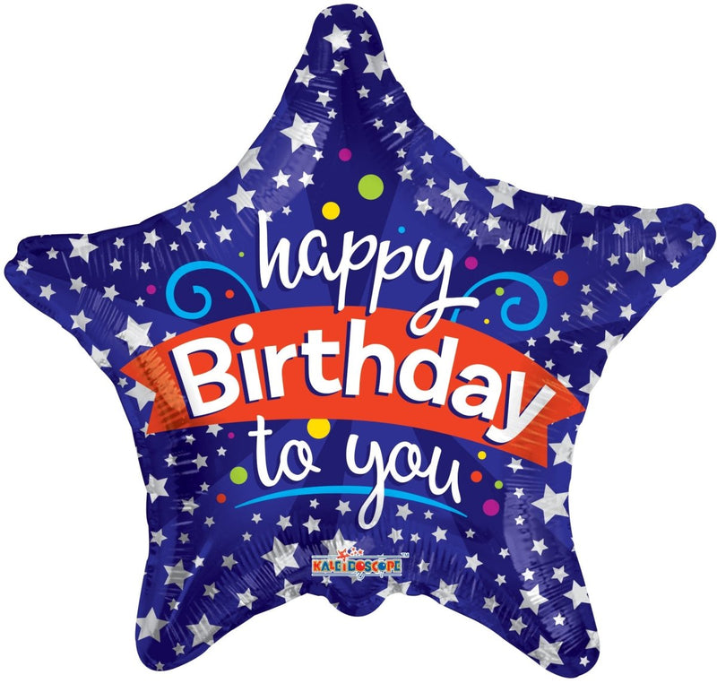 18" Happy Birthday to You Star - (Single Pack). 15057-18 - FestiUSA