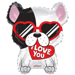 18" I Love You Dog With Glasses - (Single Pack). 15985-18 - FestiUSA