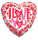 18″ Ily Glitter Hearts Ho - (Single Pack). 16044-18 - FestiUSA