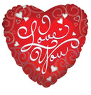 18″ Love Silver Swirls - (Single Pack). 17681-18 - FestiUSA