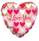 18" Love You Rose Gold Foil Balloon - (Single Pack). 15992-18 - FestiUSA