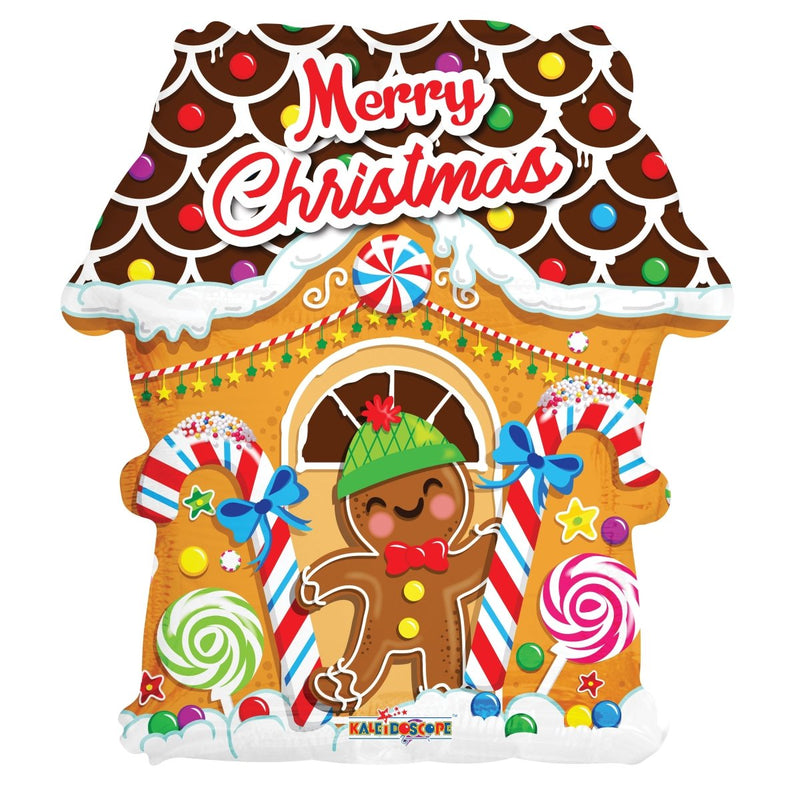 18″ Merry Christmas Gingerbread House - (Single Pack). 89151-18 - FestiUSA