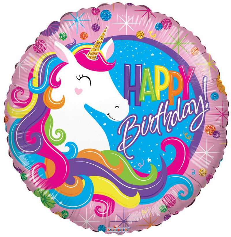 18″ PR Birthday Classic Unicorn – (Single Pack). 16033-18 - FestiUSA