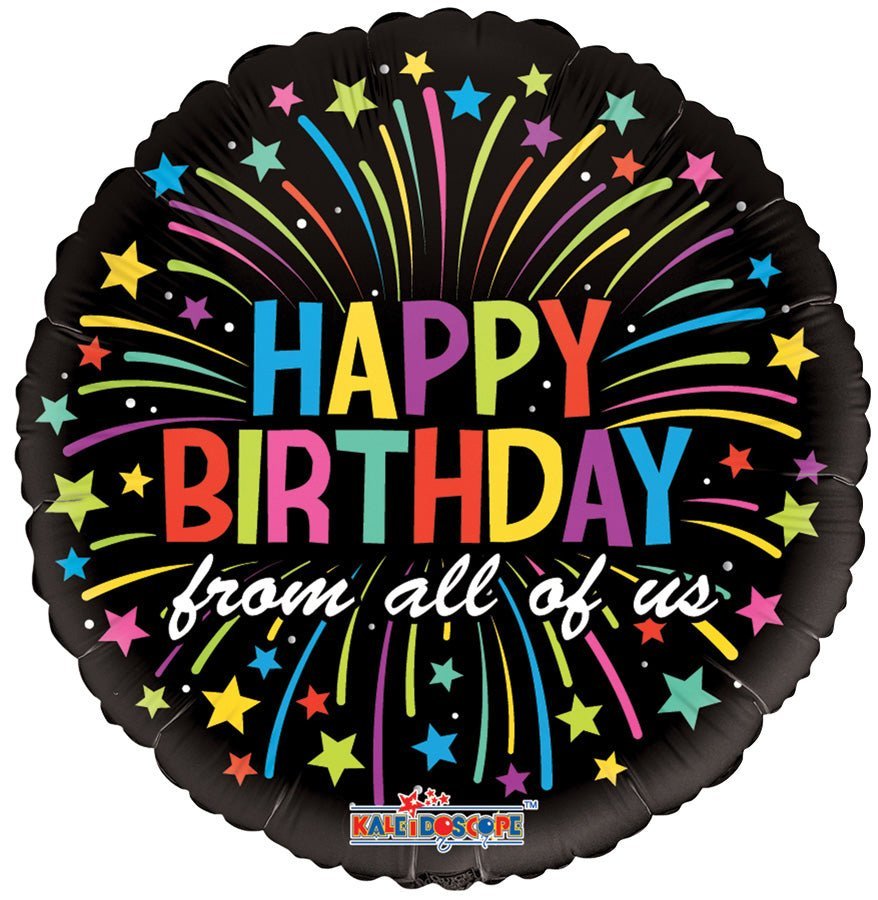 18″ PR Birthday From All Of Us Gellibean – Single Pack. 19695-18 - FestiUSA