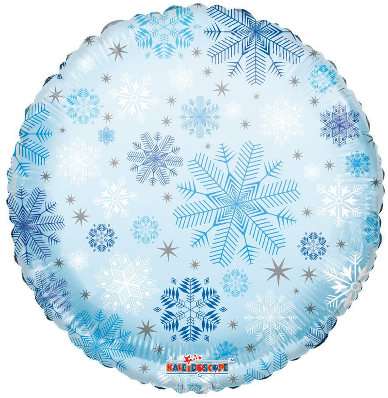 18″ Snowflakes Pattern Clear View - (Single Pack). 15498-18 - FestiUSA