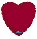 18″ Solid Heart Burgundy - Single Pack. 19313-18S - FestiUSA