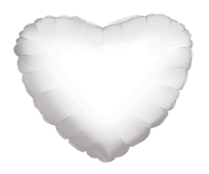 18″ Solid Heart White - Single Pack. 34102-18S - FestiUSA