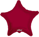 18″ Solid Star Burgundy Single Pack. 19311-18 - FestiUSA