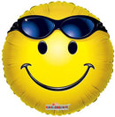 18" Summer Smiley Sunglasses Balloon - (Single Pack). 17525-18 - FestiUSA