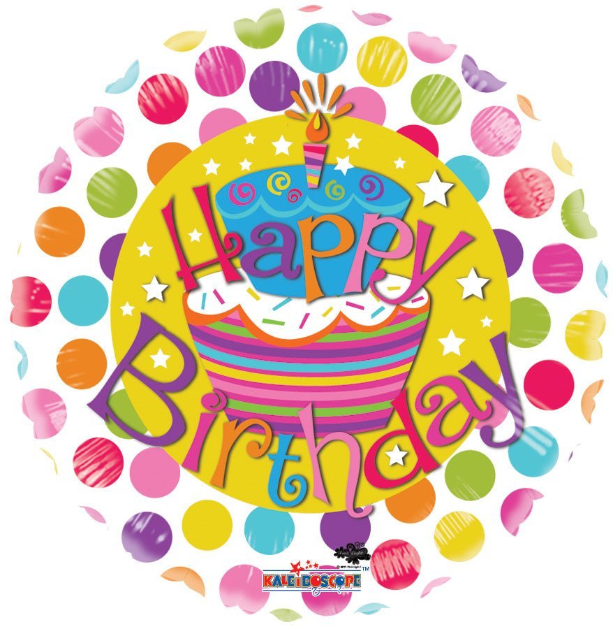 18″ SV Birthday Cake Gellibean – (Single Pack). 19500-18 - FestiUSA