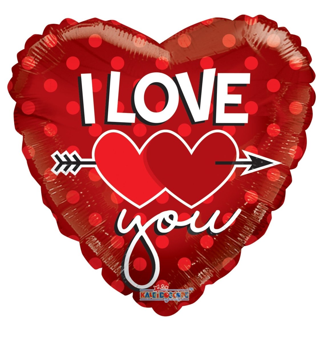 18″ Two Hearts On Red – (Single Pack). 15204-18 - FestiUSA
