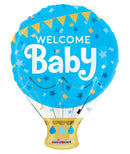 18″ Welcome Baby Blue Shape - (Single Pack). 15474-18 - FestiUSA