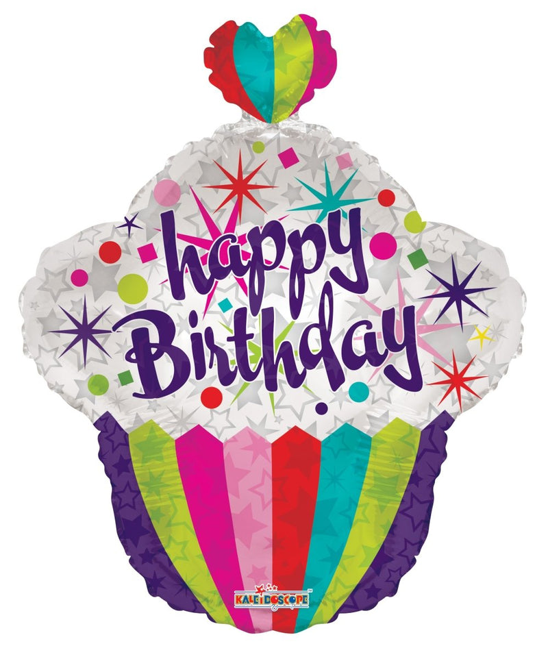 22" Cupcake Birthday Shape - (Single Pack). 19177-22 - FestiUSA