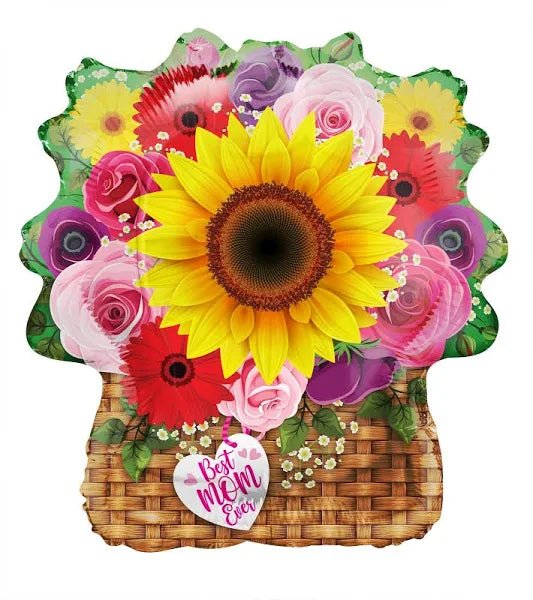 28" Best Mom Flower Basket Shape - (Single Pack) 84477-28 - FestiUSA