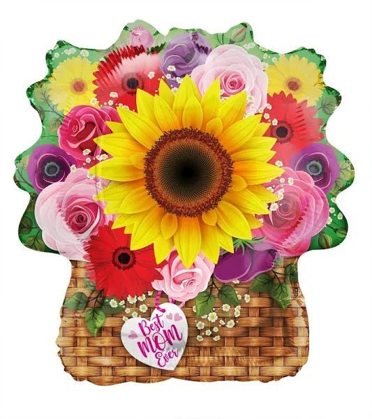 28" Best Mom Flower Basket Shape - (Single Pack) 84477-28 - FestiUSA