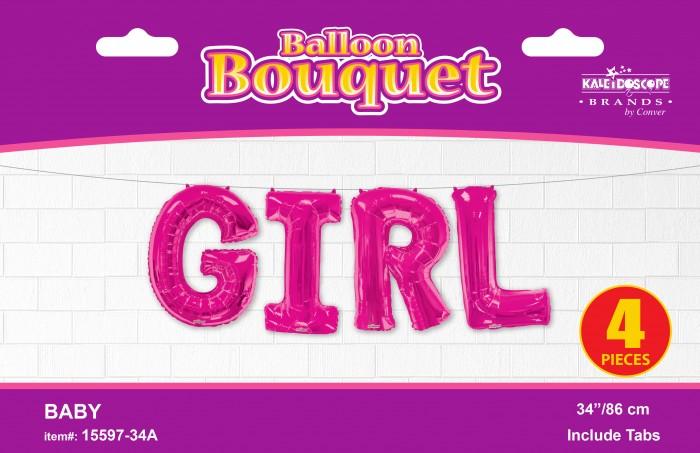 34″ Bouquet Girl Pink – Assortment 4 Pcs (Single Pack). 15597-34A - FestiUSA