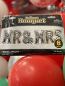 34” Bouquet MR & MRS Silver - Assortment 6 Pcs (Single Pack). 15587-34 - FestiUSA