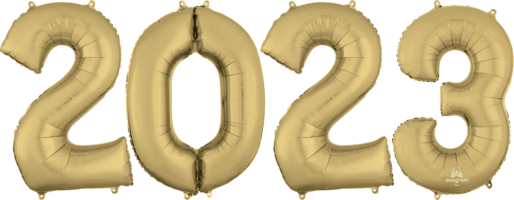 34" Number Gold Bunch 2023 - (Single Pack). 4486311 - FestiUSA