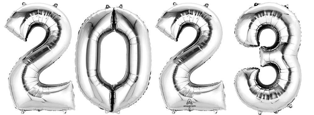34" Number Silver Bunch 2023 - (Single Pack). 4486331 - FestiUSA