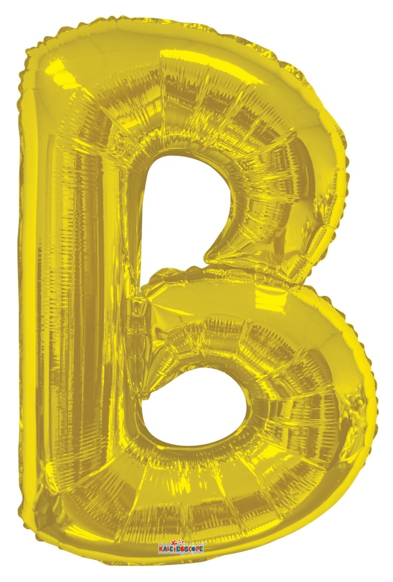 34″ SC Letter B Gold Shape – Single Pack. 15261-34 - FestiUSA