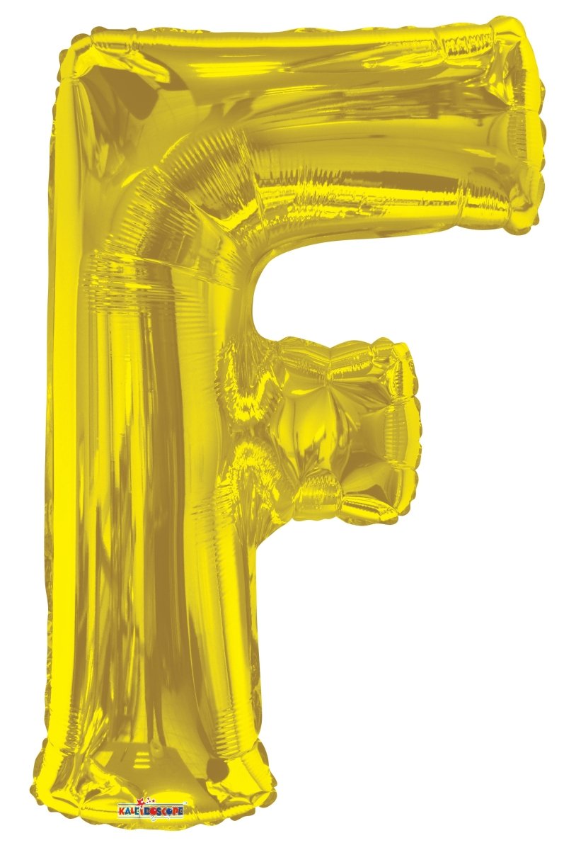 34″ SC Letter F Gold Shape – Single Pack. 15265-34 - FestiUSA
