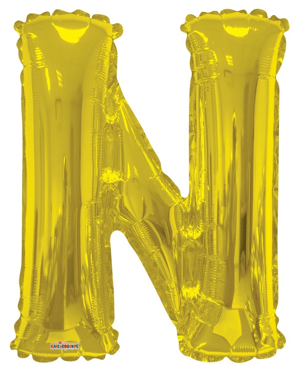 34″ SC Letter N Gold Shape – Single Pack. 15273-34 - FestiUSA