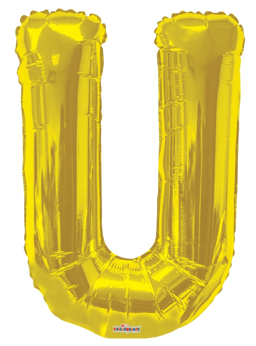 34″ SC Letter U Gold Shape – Single Pack. 15280-34 - FestiUSA