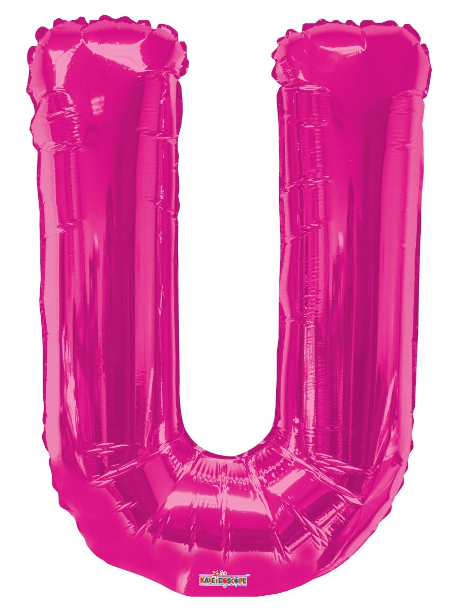 34″ SC Letter U Magenta Shape – Single Pack. 15550-34 - FestiUSA
