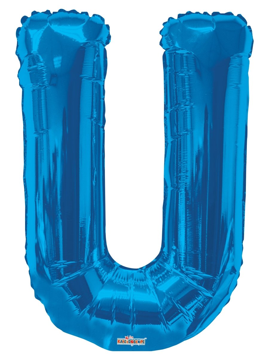 34″ SC Letter U Royal Blue Shape – Single Pack. 15520-34 - FestiUSA