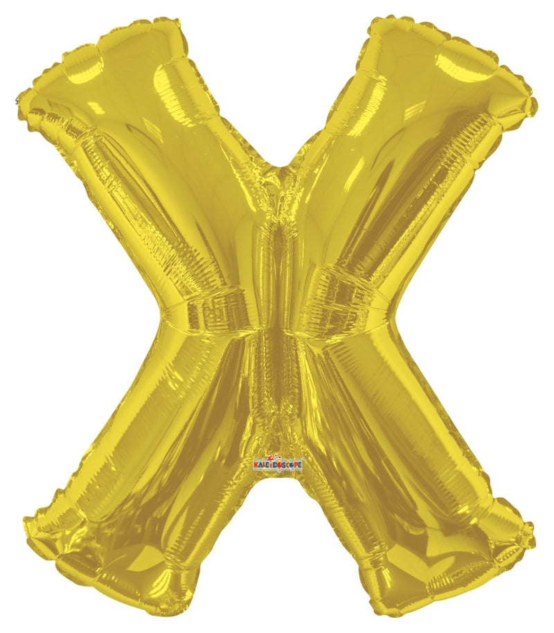 34″ SC Letter X Gold Shape – Single Pack. 15283-34 - FestiUSA