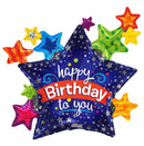 36" Happy Birthday Many Stars - (Single Pack). 15112-36 - FestiUSA