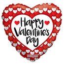 36″ PR Hvd Red & White Hearts. 81229-36 - FestiUSA