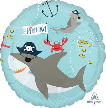 Ahoy Birthday 17” - (Single Pack). 3848401 Double Side - FestiUSA