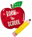 Back to School Apple & Pencil 26" x 31" - (Single Pack). 4481201 - FestiUSA