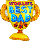 Best Dad Trophy 26" x 27" - (Flat). 2602302 - FestiUSA