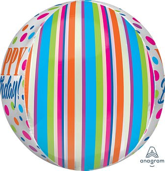 Birthday Bright Dots Orbz 15" - (Single Pack). 4181301 - FestiUSA