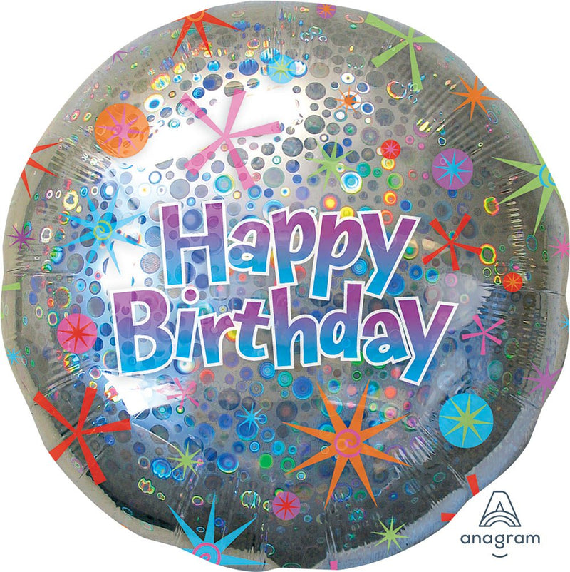 Birthday Celebration Holographic 32" - (Single Pack). 1256101 - FestiUSA